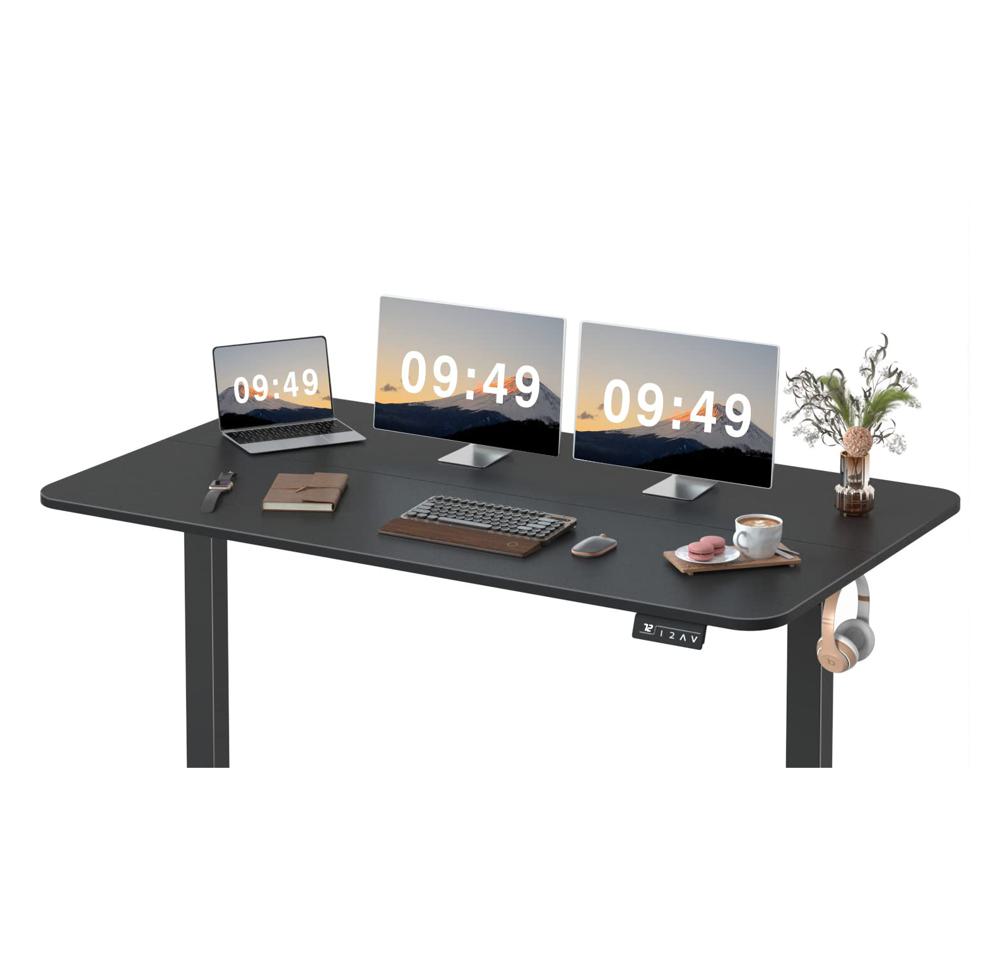 デスク Amazon.com: Claiks Electric Standing Desk, Adjustable Height Stand